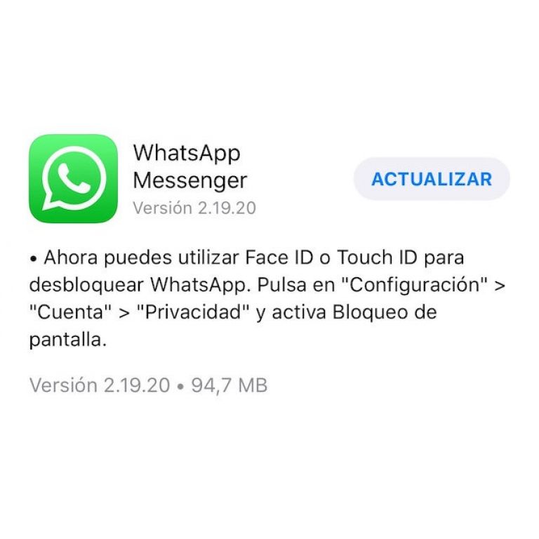 Fuera intrusos! Ahora puedes bloquear WhatsApp con Touch ID o Face ID en tu iPhone