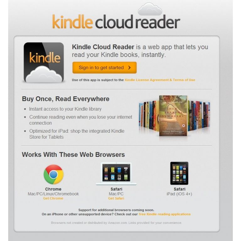 Amazon lanza una aplicacin de Kindle que permite leer libros sin conexin