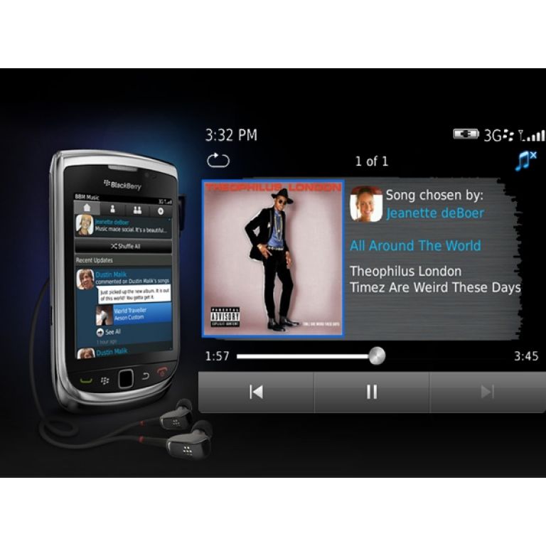 BlackBerry anunci que permitir compartir msica entre sus usuarios