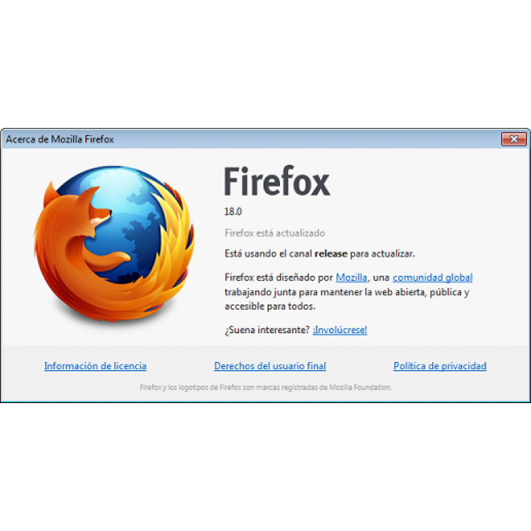Mozilla lanza oficialmente Firefox versin 18