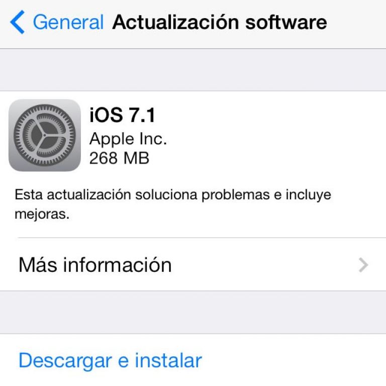 Mejoras en iOS 7.1