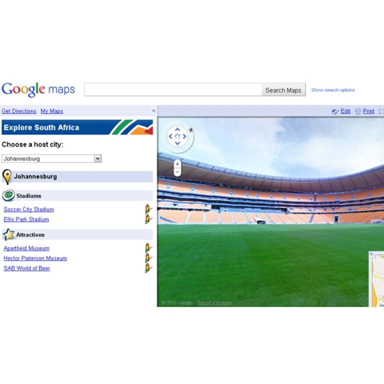 Google se sube a fiebre mundialista y permite recorrer los estadios