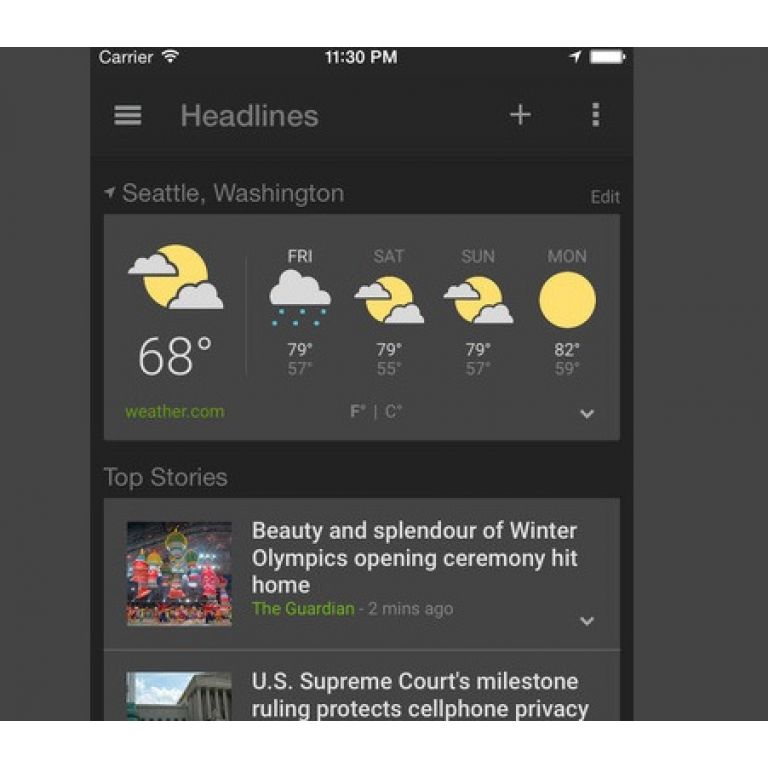 Nueva app de Noticias y Tiempo para dispositivos iOS