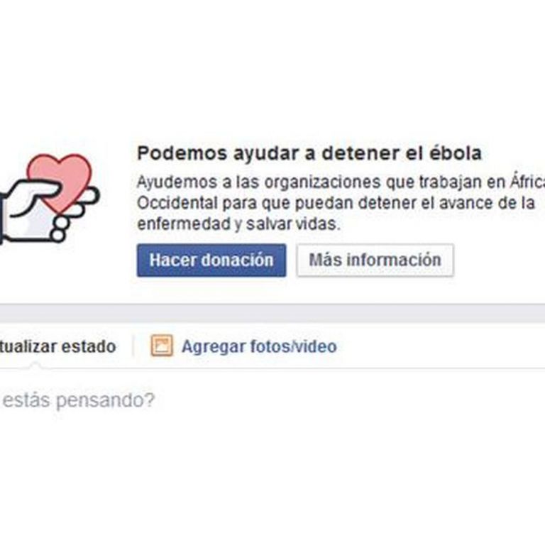 Facebook sum un botn para realizar donaciones