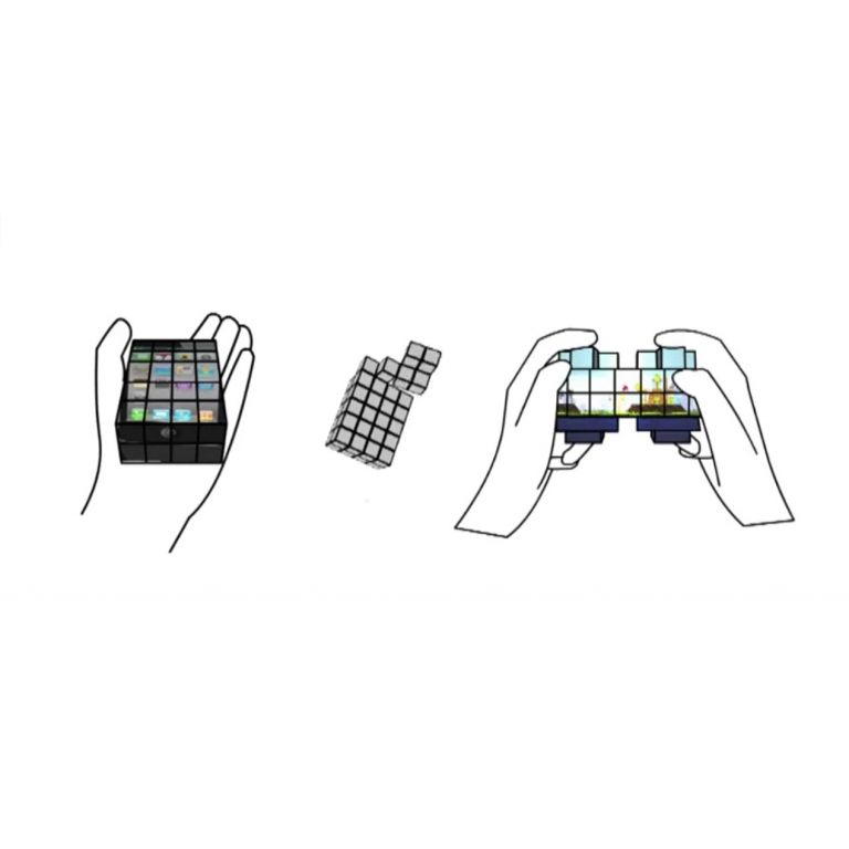Cubimorph: Cubos con pantallas tctiles que toman la forma que quieras