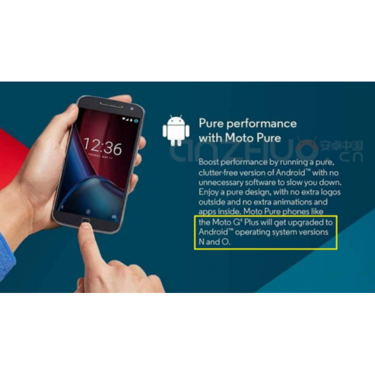  Moto G4 Plus se actualizar a Android O