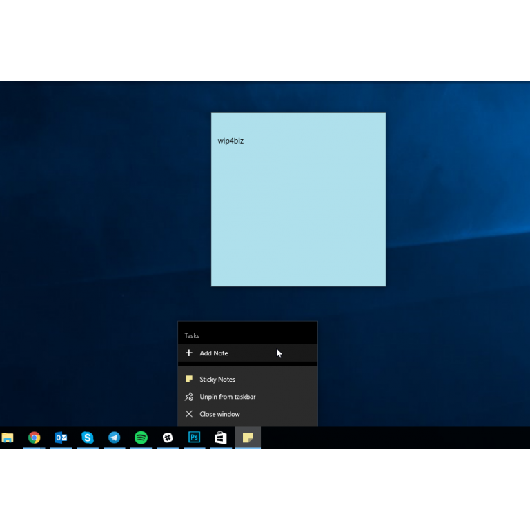 Ya puedes crear notas en Windows 10 desde la barra de tareas