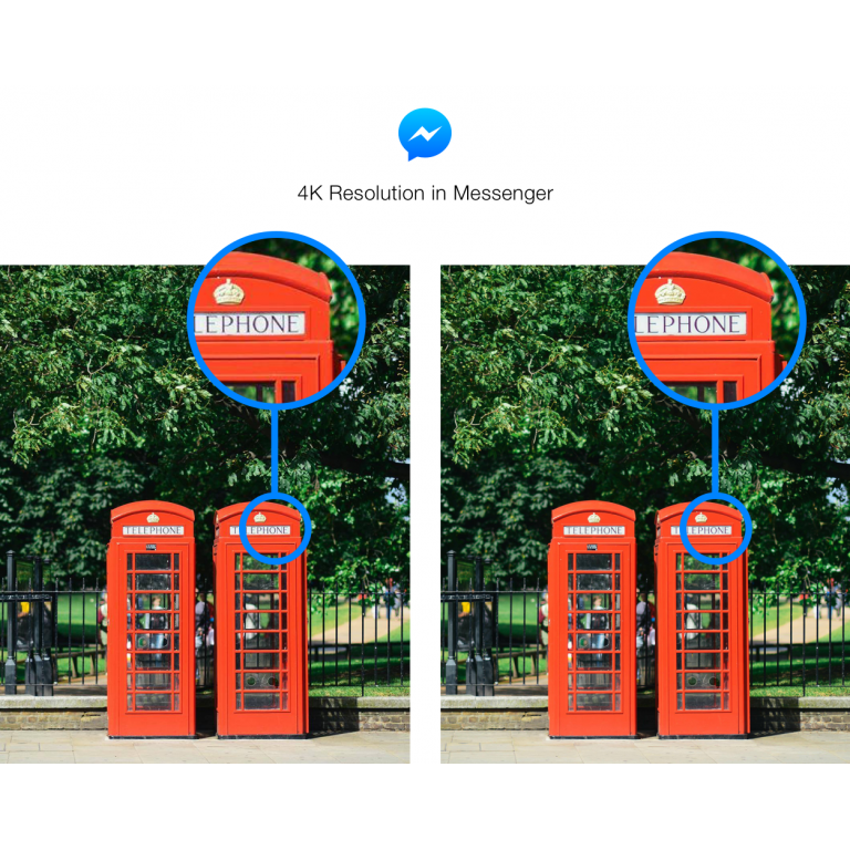 Facebook Messenger ya soporta envo de fotografas en 4K