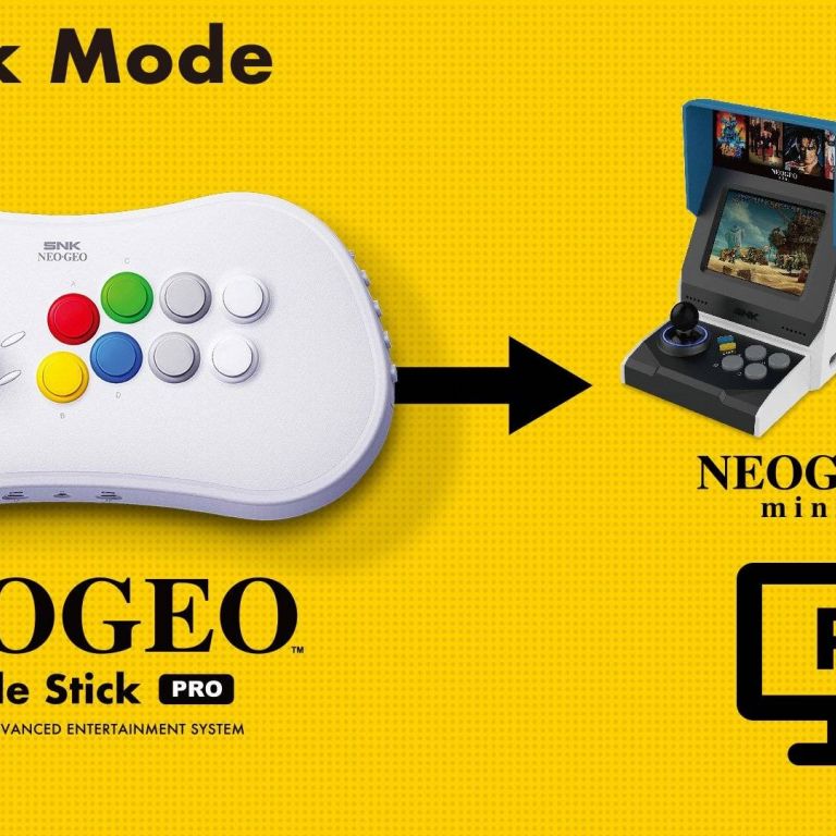 El Neo Geo Arcade Stick Pro es el complemento perfecto para su consola Mini