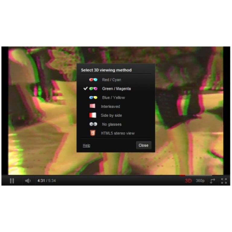 YouTube permite convertir videos normales en 3D