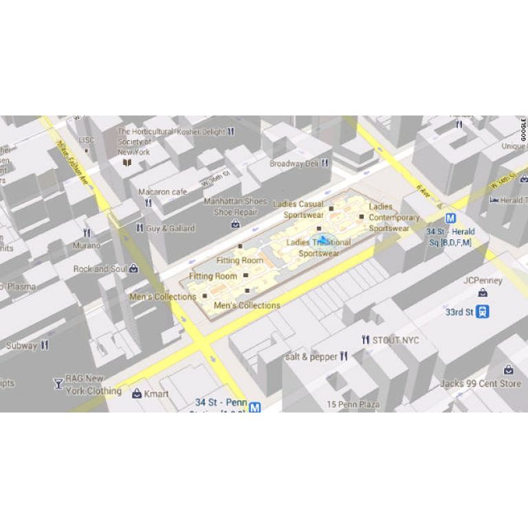 Ya se pueden ver los mapas interiores de edificios en Google Maps