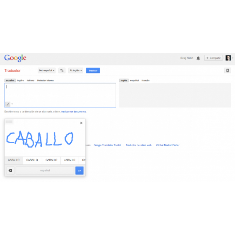 Traductor de Google para web ya cuenta con soporte para escritura a mano