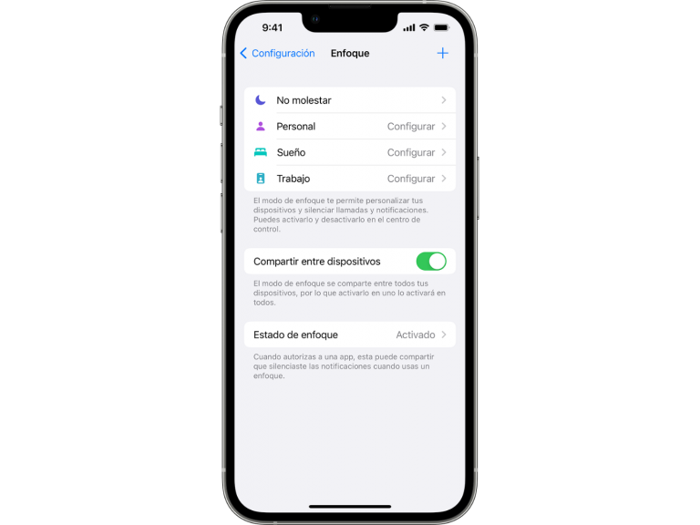 "Controla tus notificaciones: Cómo usar las opciones de Focus en tu iPhone"