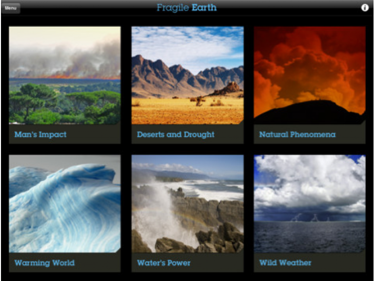 Fragile Earth, una app para conocer los efectos del cambio climtico.
