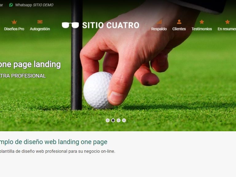 LANDING 4, Plantilla landing page, demo de diseño web